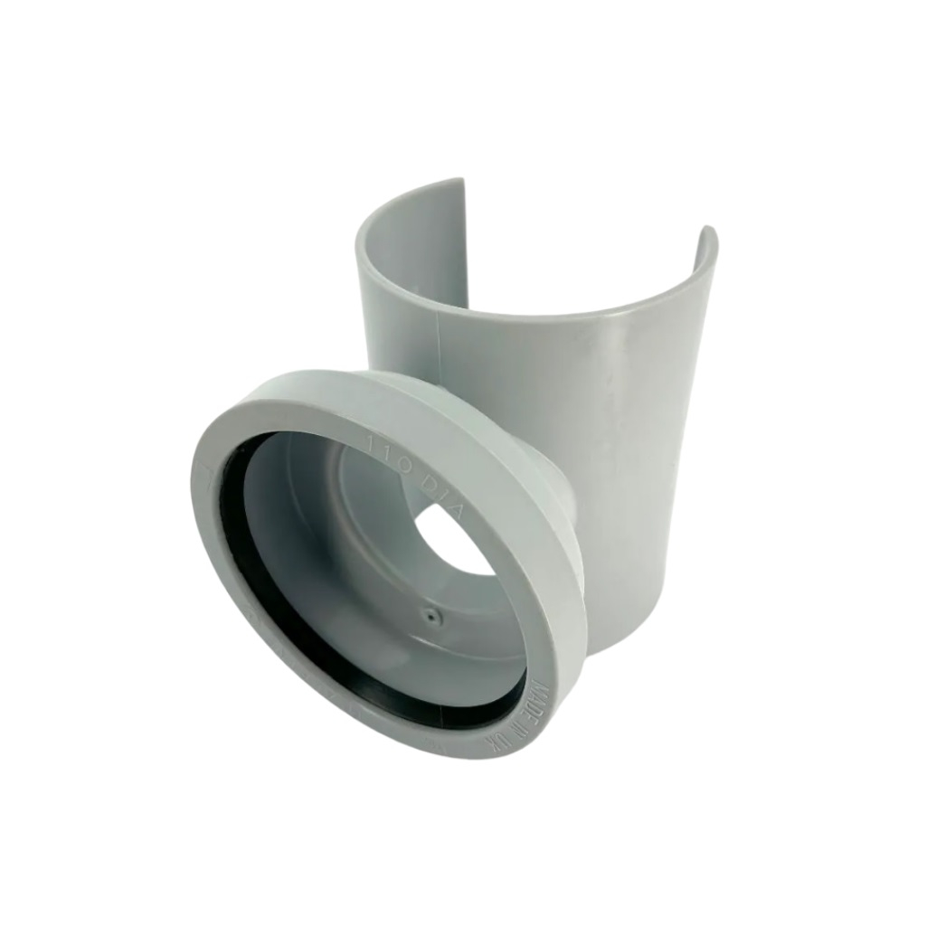 Врезка канализационная McAlpine MRSOB-110, диаметр подключения- выхода 110-110 мм,  полипропилен