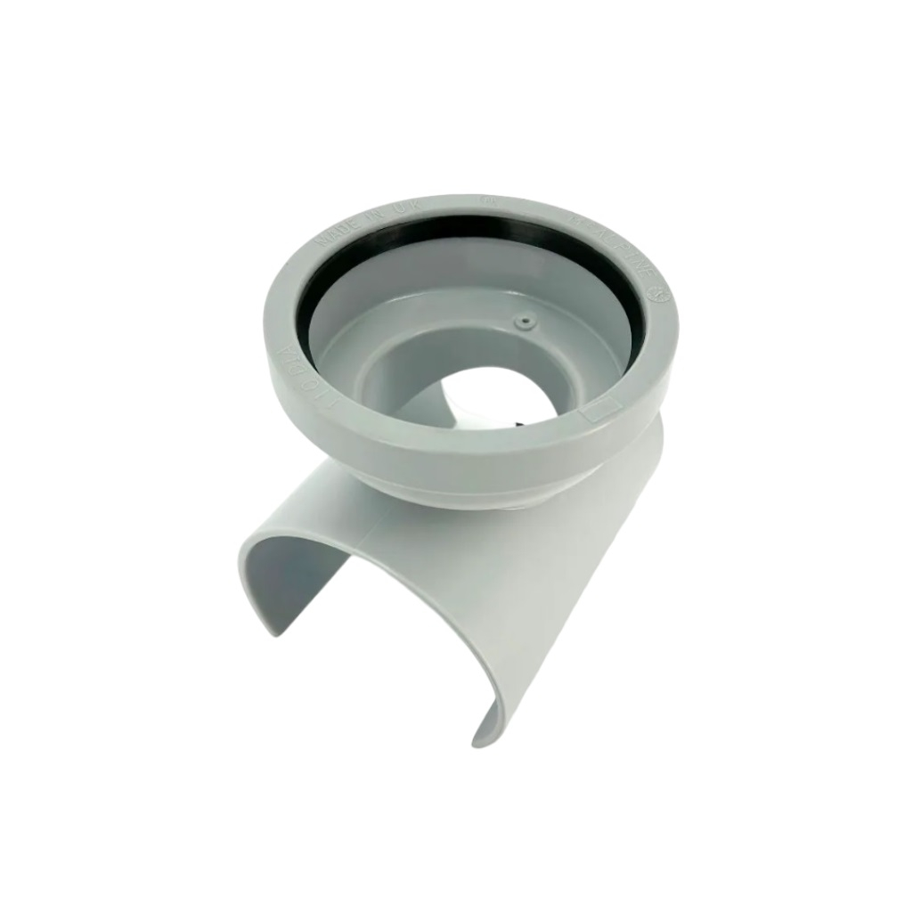 Врезка канализационная McAlpine MRSOB-110, диаметр подключения- выхода 110-110 мм,  полипропилен