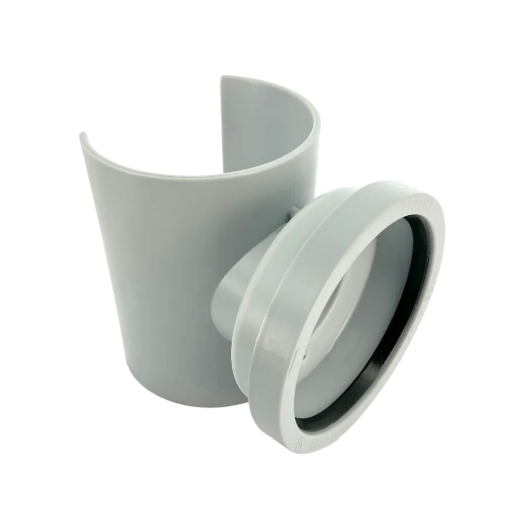 Врезка канализационная McAlpine MRSOB-110, диаметр подключения- выхода 110-110 мм,  полипропилен