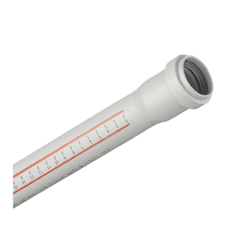 Труба канализационная Ostendorf, НТЕМ, диаметр - 50 мм, длина -1000 мм, PP полипропилен, серая