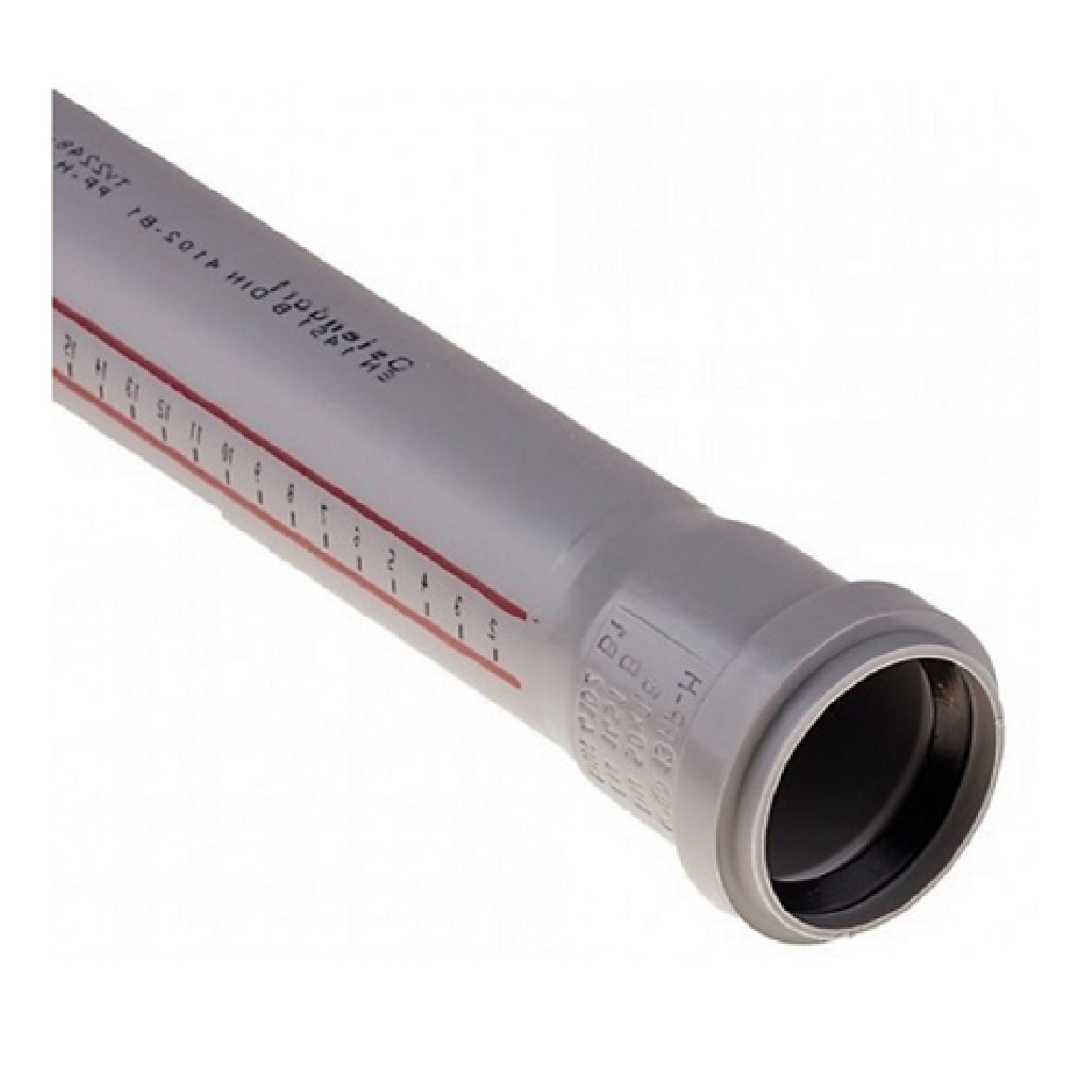 Труба канализационная Ostendorf НТЕМ, Диаметр - 50 мм, Длина - 250 мм, полипропилен, серая