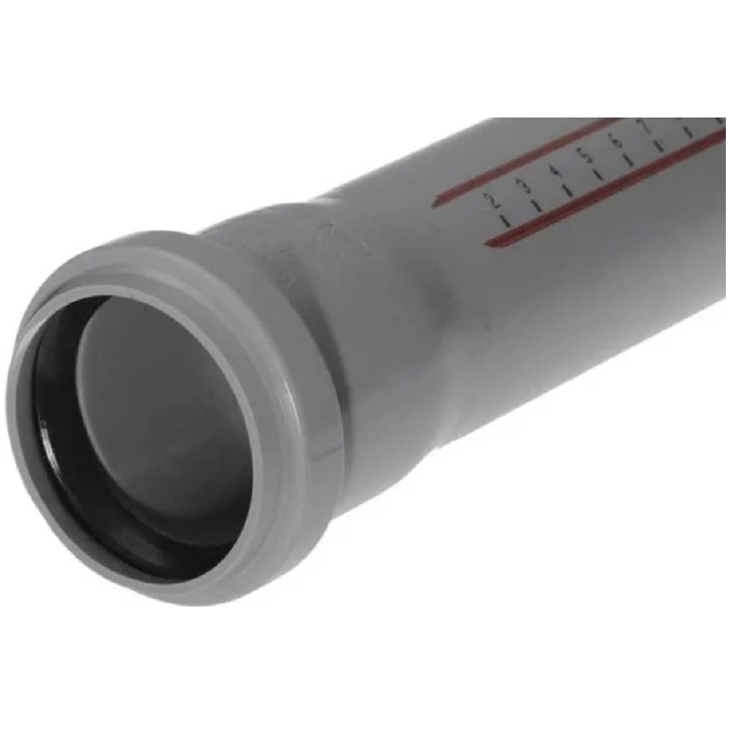 Труба канализационная Ostendorf, НТЕМ, диаметр - 90 мм, длина - 250 мм, PP полипропилен, серая