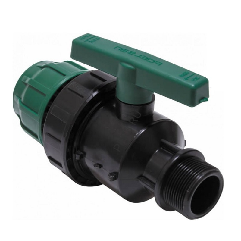 Кран шаровой ПНД НР 63х11/2