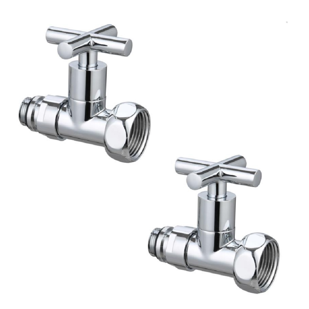 Кран для полотенцесушителя Gappo НР-ВР, 1/2х1 прямой, хром G472.0406