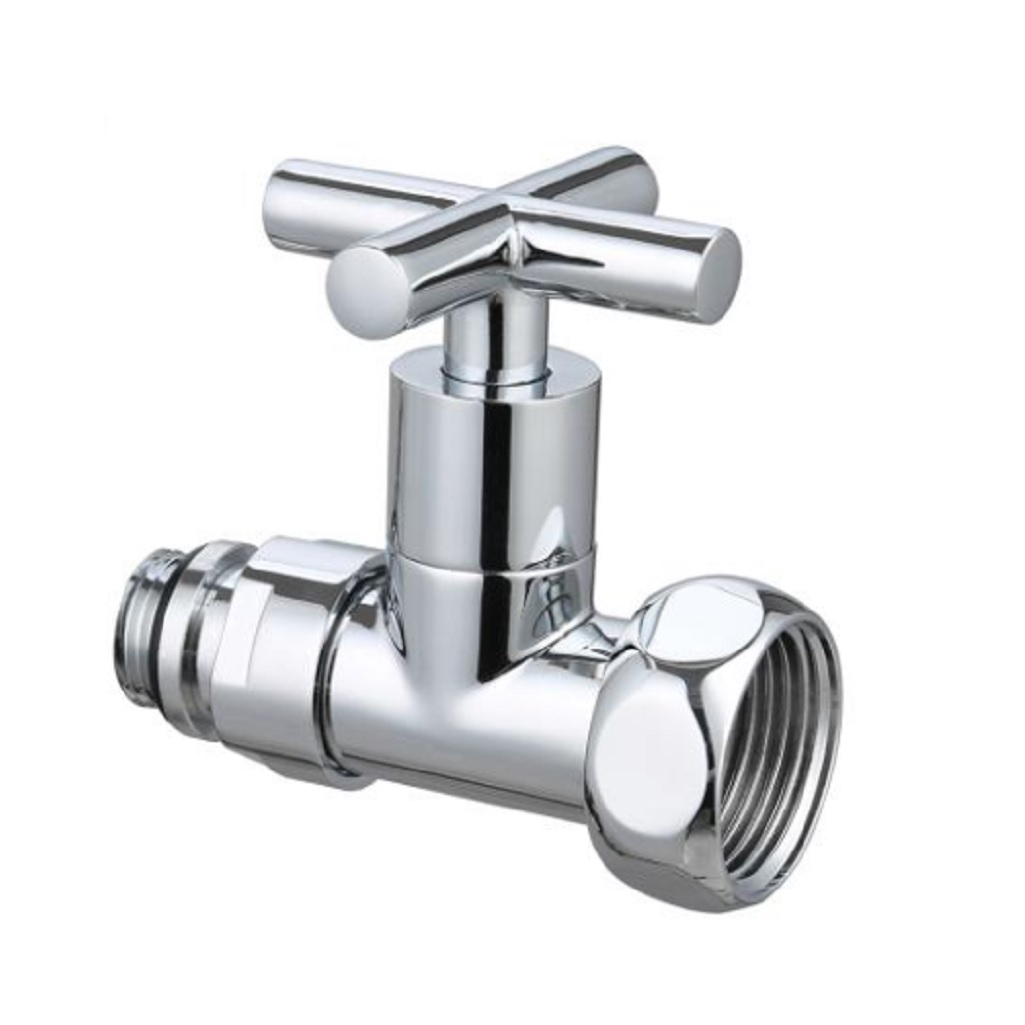 Кран для полотенцесушителя Gappo НР-ВР, 1/2х1 прямой, хром G472.0406