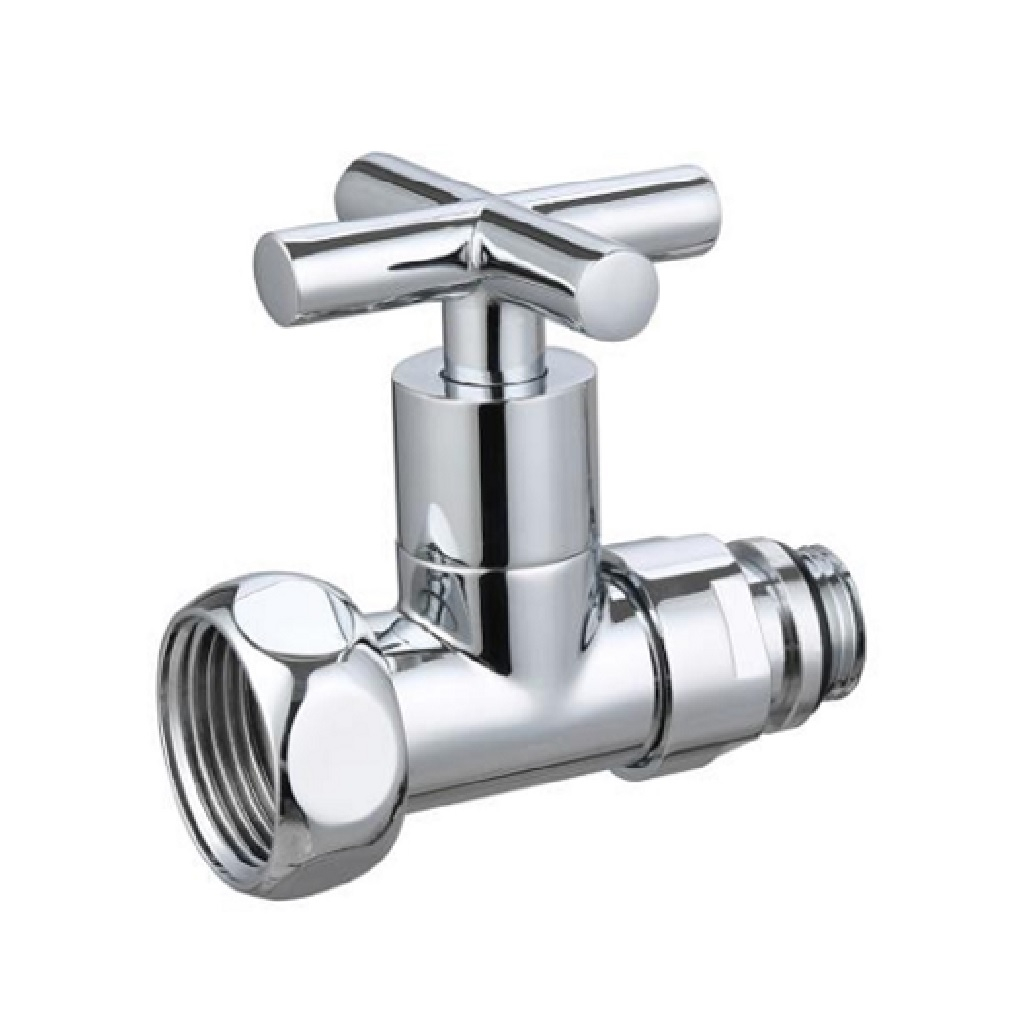 Кран для полотенцесушителя Gappo НР-ВР,3/4х1 прямой, хром G472.0506