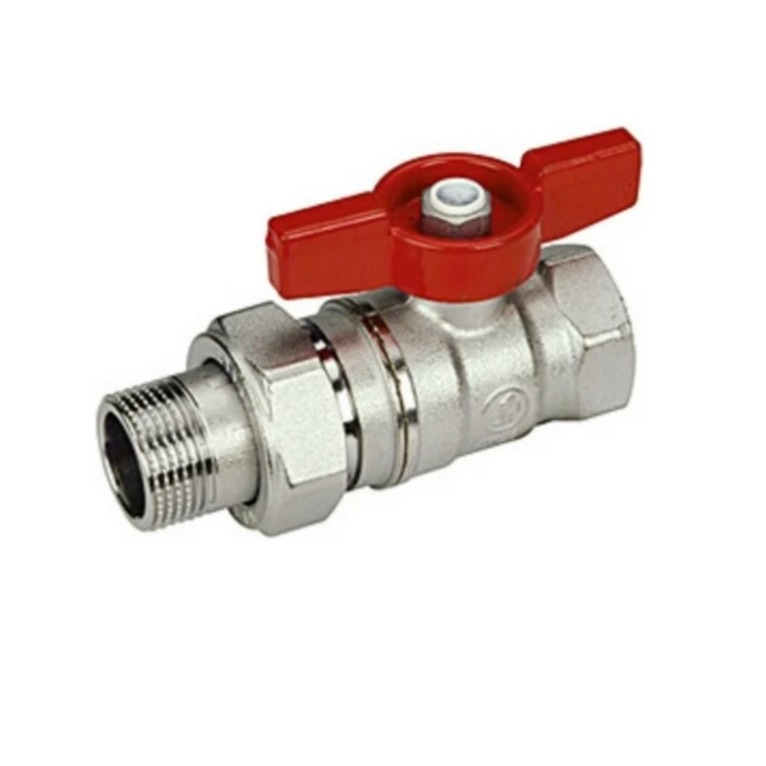 Кран шаровой Giacomini R259D с разъемным соединением R259X009 ВН, хромированный 