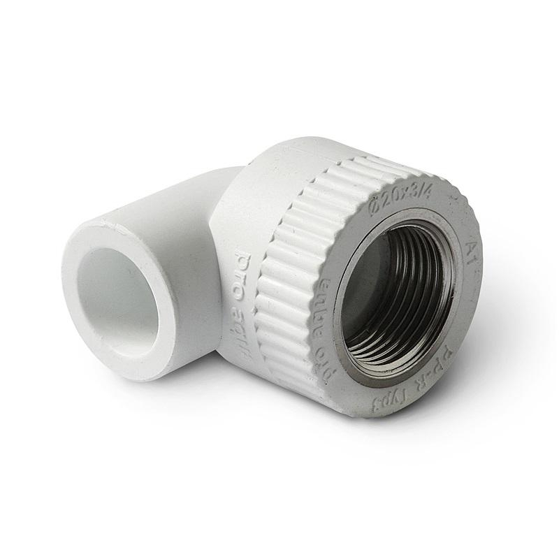 Колено полипропиленовое Pro Aqua комбинированное 20х3/4