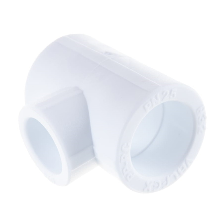 Тройник полипропиленовый переходной 32х25х32 мм белый