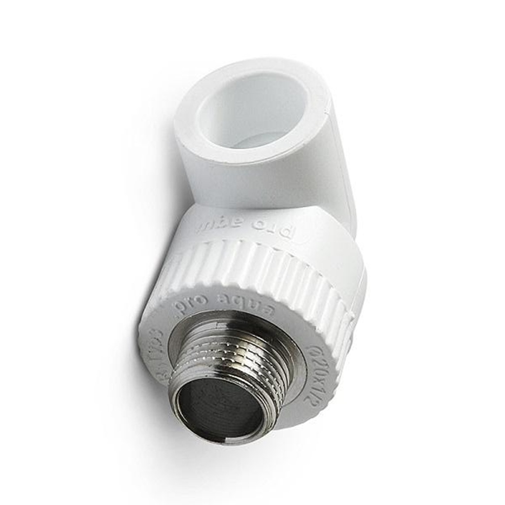 Угольник полипропиленовый ProAqua 20-1/2