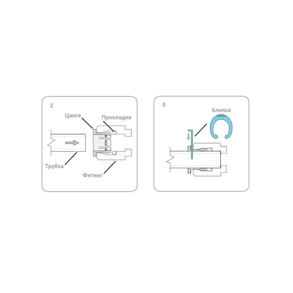 Переходник Аквабрайт WA-MC0407R-RU6 НР 1/2х1/4, пластик, белый