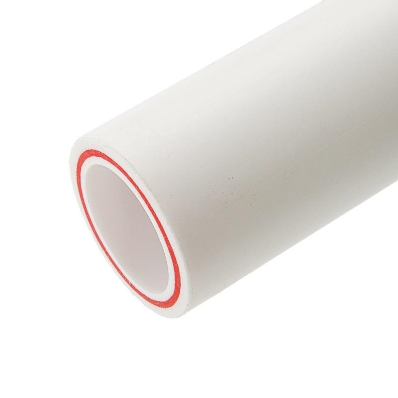 Труба полипропиленовая PN25 R20 Pro Aqua Rubis PA35008P стекловолокно, белая, длина 4 метра