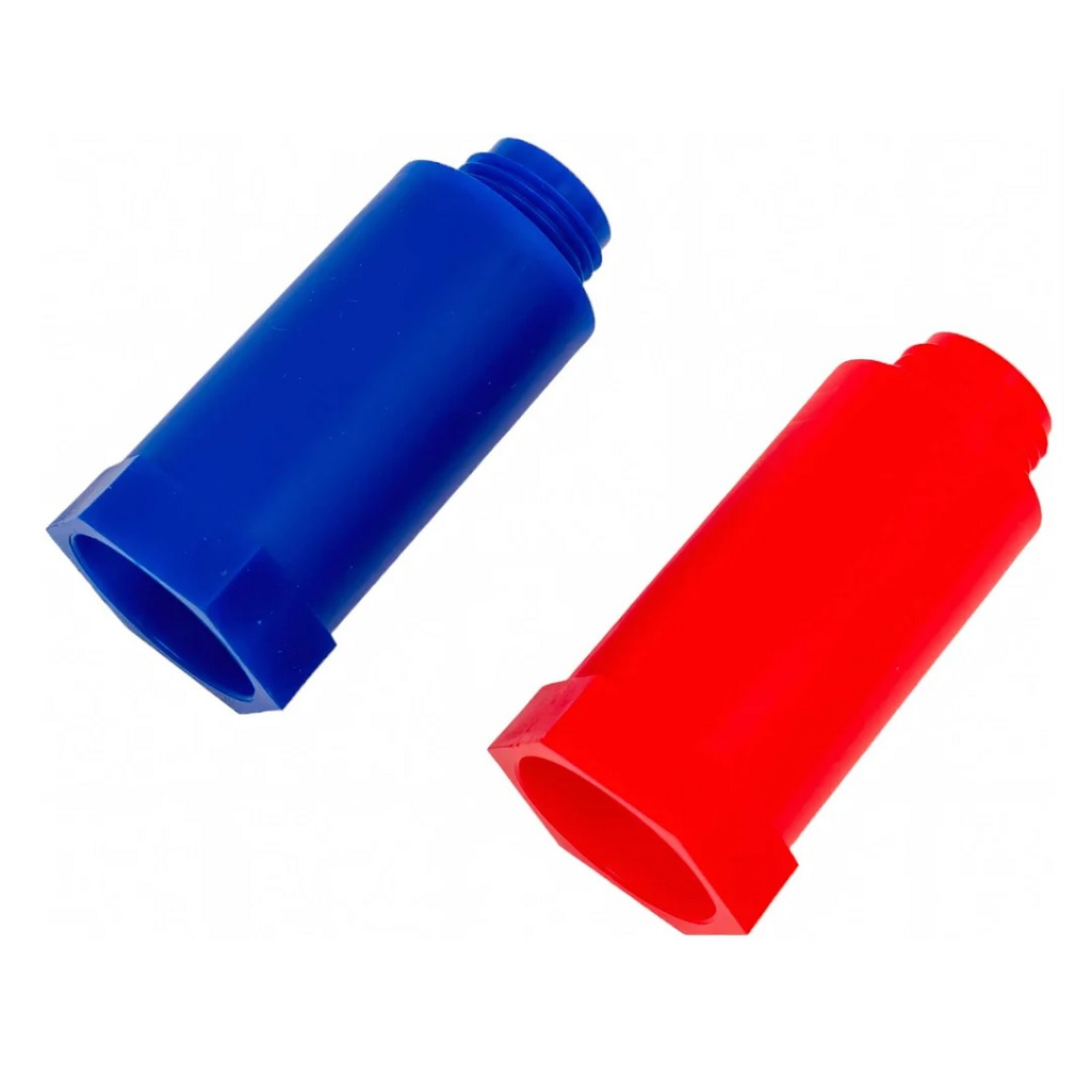 Набор заглушек Valfex 10192020 цветных, удлиненных 1/2'', синий, красный, 2 шт.