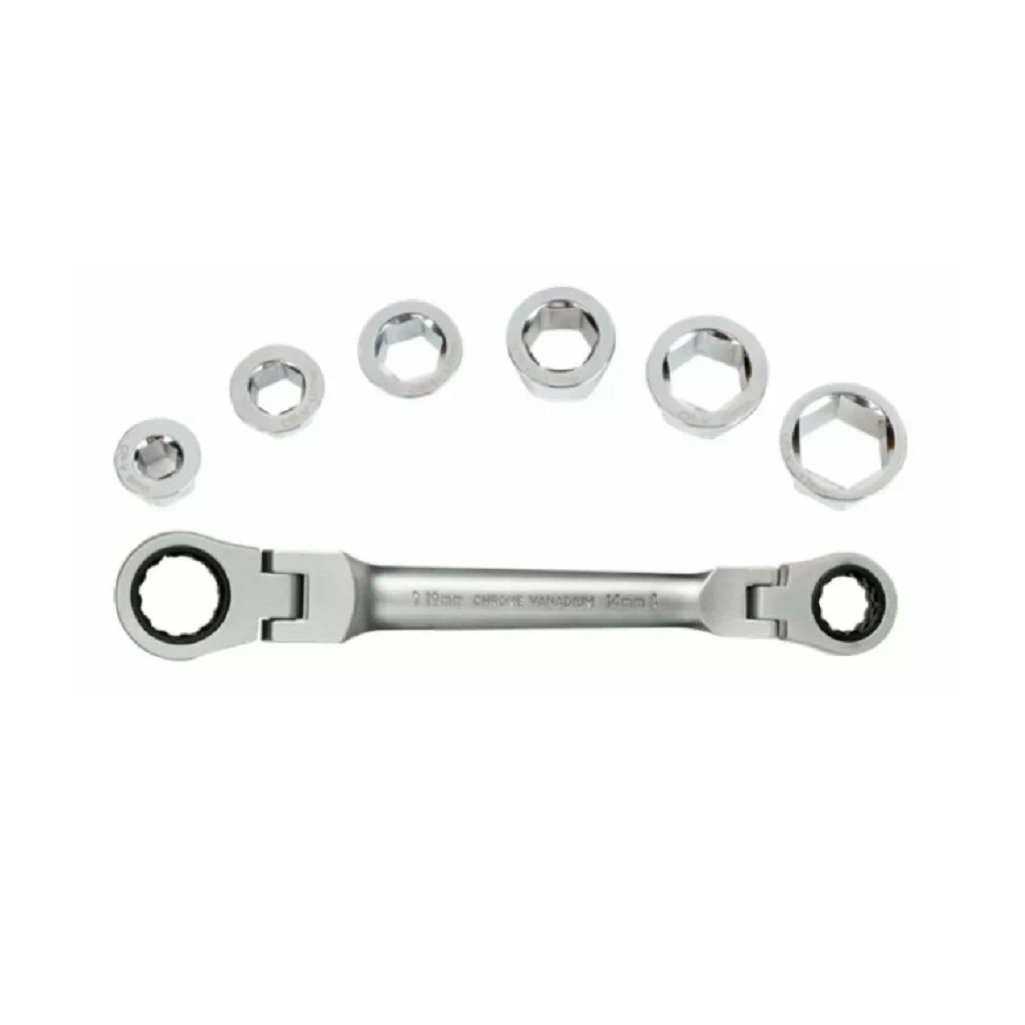 Ключ гаечный Workpro WP202569 универсальный, поворотный 8-17 мм