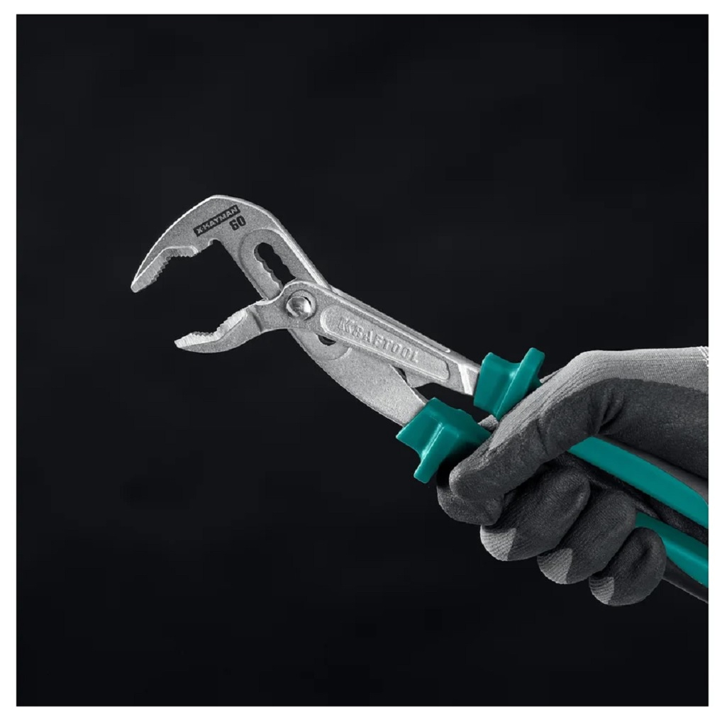 Клещи переставные Kraftool Kayman-X, 250 мм, универсальные, эргономичные рукоятки 22354