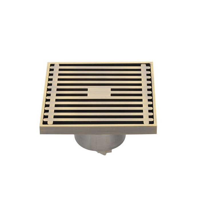 Трап душевой Gappo G81004-4, 100х100 мм бронза