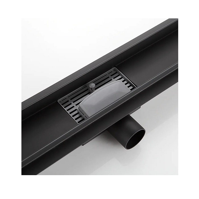 Трап душевой Gappo G88007-56, 60х800 мм чёрный