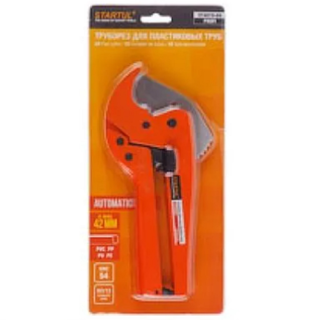 Труборез Startul Profi ST4019-04 для пластиковых труб до 42 мм, чистый рез без деформации