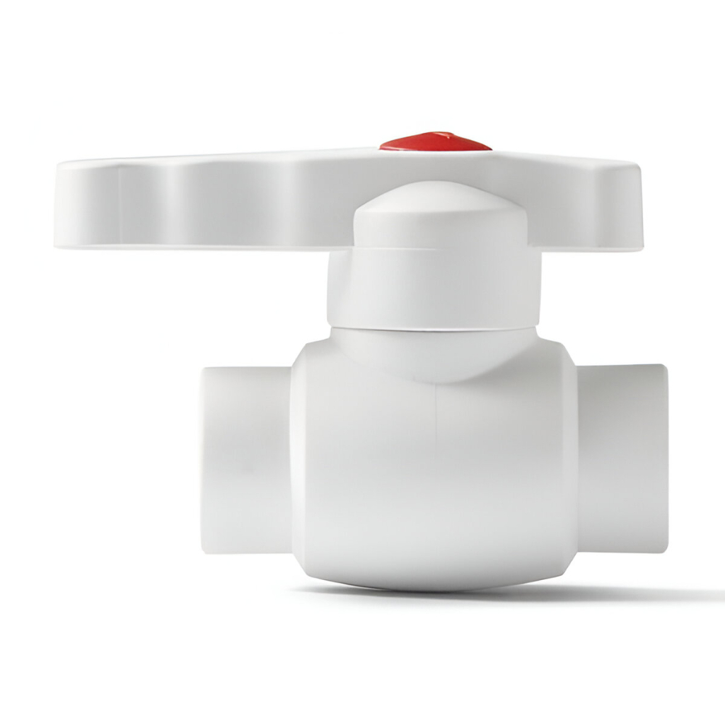 Кран полипропиленовый шаровый ProAqua 50 белый