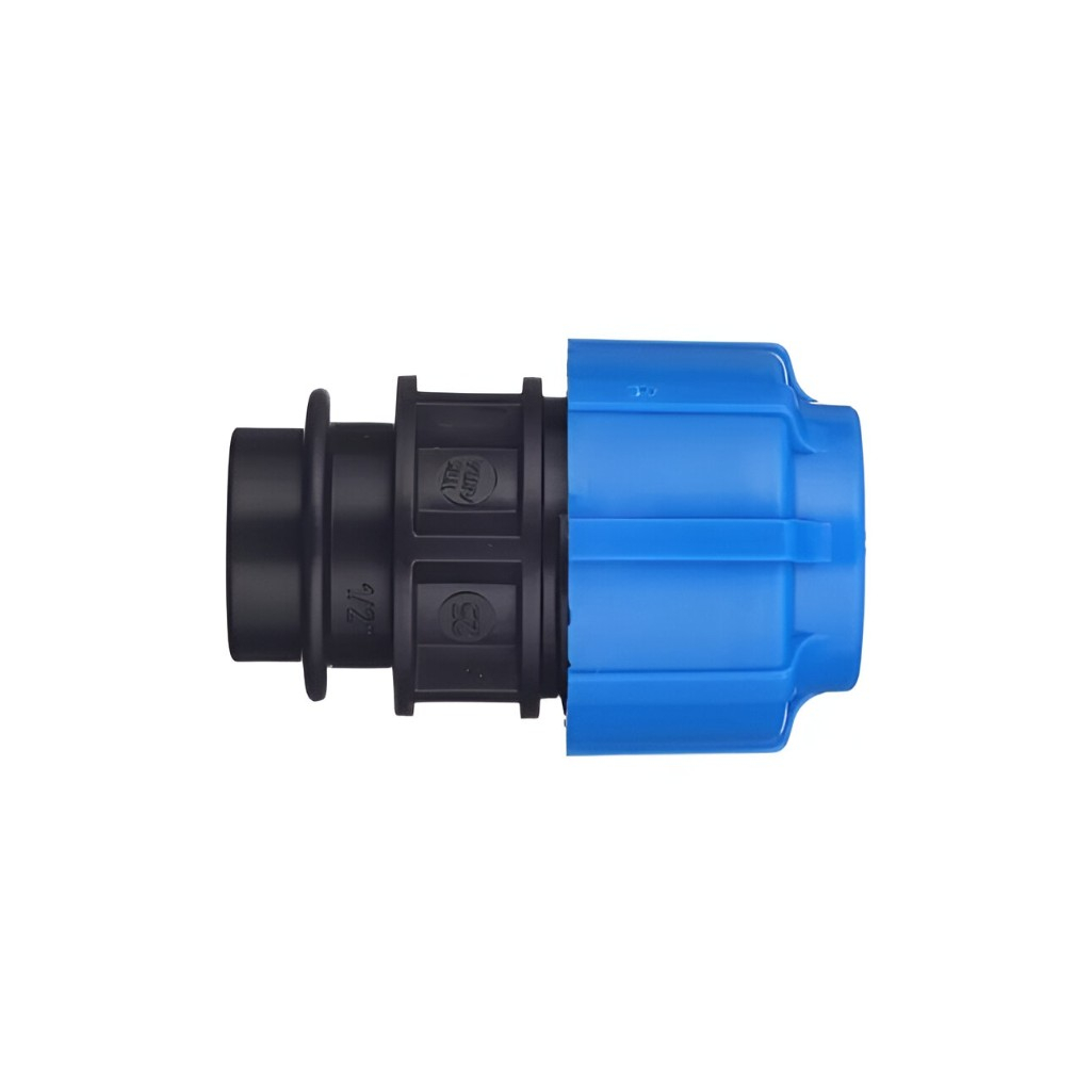 Муфта ПНД, переходная, 50х1 1/2 дюйма, полипропилен, резьба ВР, 10 бар