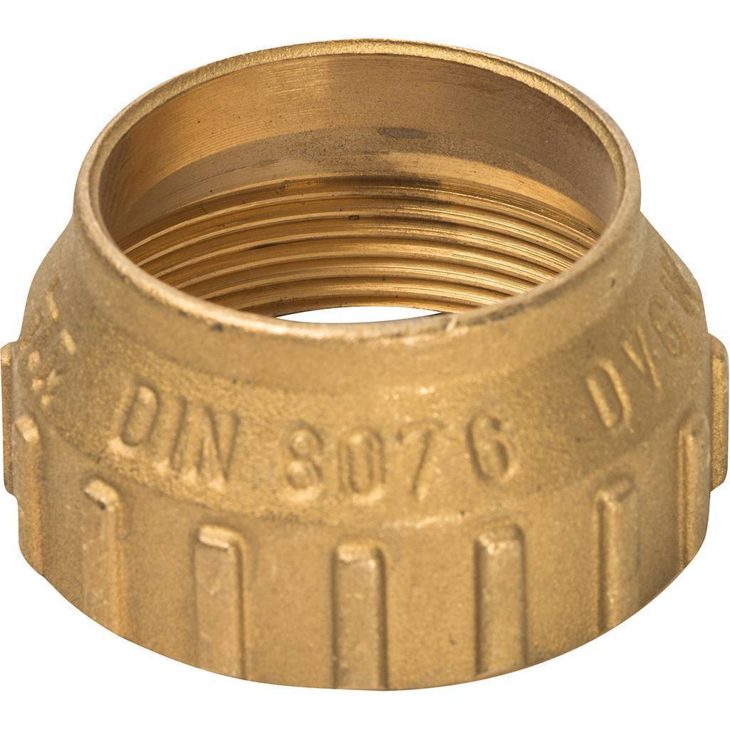 Угольник 90 гр. обжимной TDM 40х40 мм, ВР-ВР, для труб ПНД, латунь