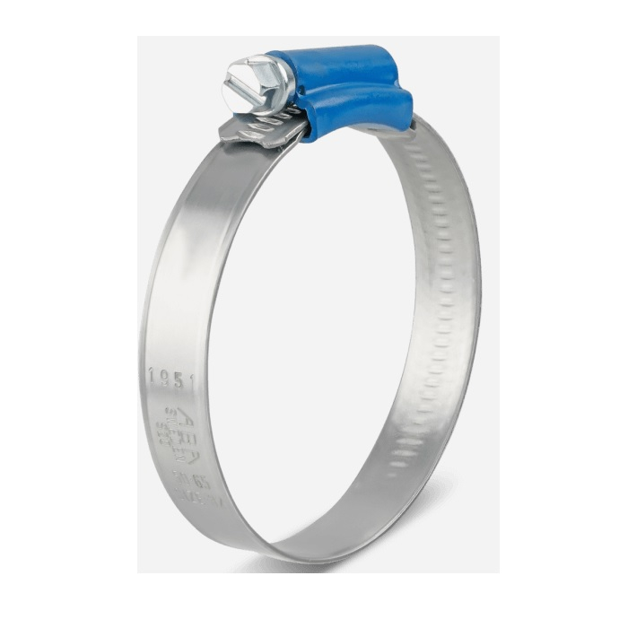 Хомут червячный обжимной ABA 68-85 12 мм, стальной