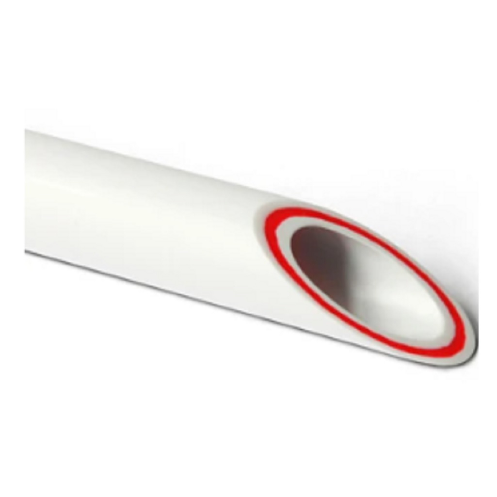 Труба ПП PN25 R90 Rubis стекловолокно 4 м для хозяйственно-питьевого водоснабжения