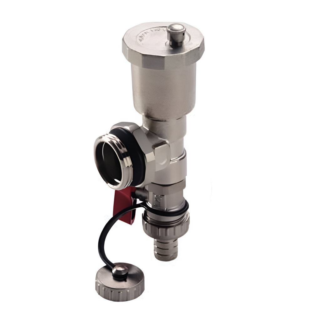 Узел концевой Frap F431.06 с дренажным вентилем и автоматическим воздухоотводчиком