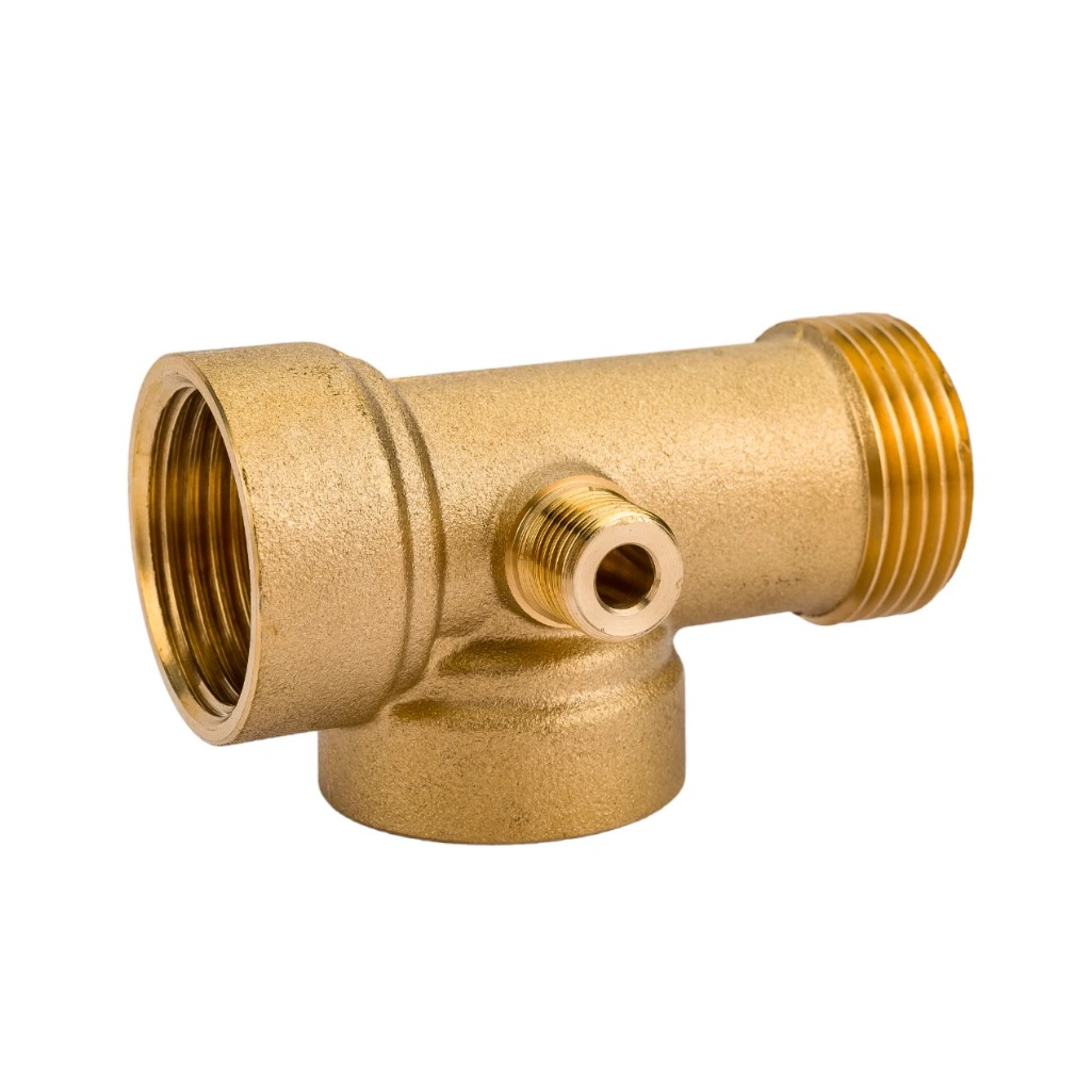 Фитинг Belamos 4-х ходовой 4WAY, 80 мм, для гидроаккумулятора, латунь