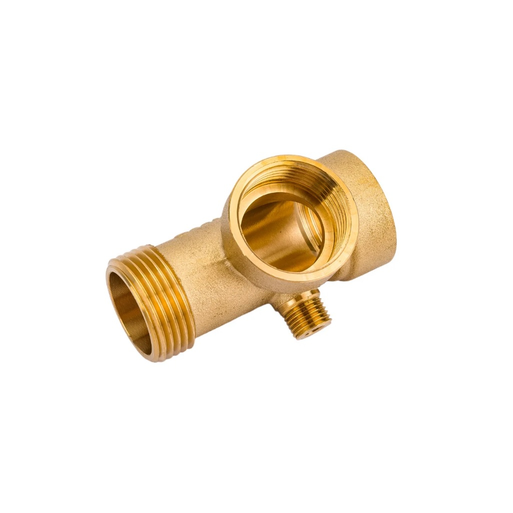 Фитинг Belamos 4-х ходовой 4WAY, 80 мм, для гидроаккумулятора, латунь