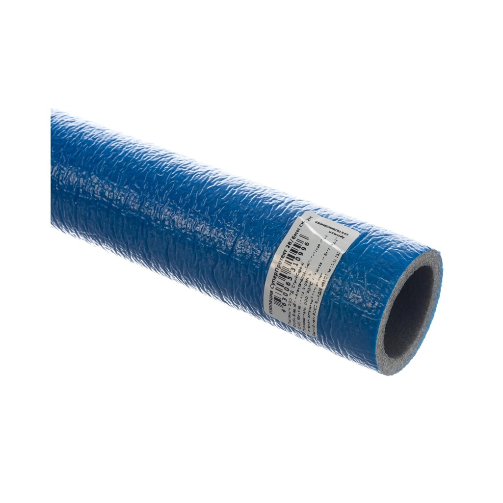 Трубка Energoflex Super Protect 28/6, полиэтилен, синий, 2 метра