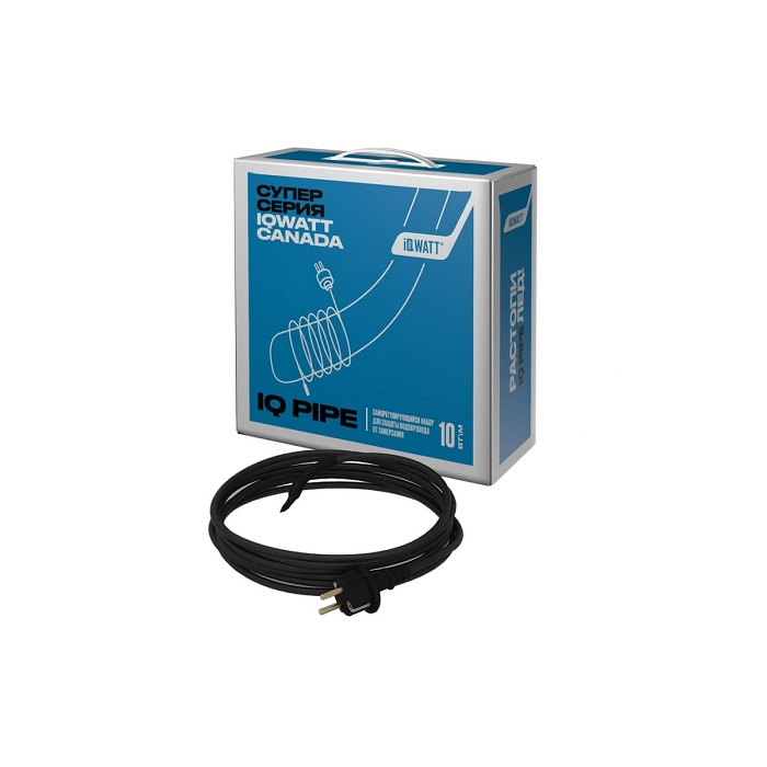Саморегулирующийся набор для защиты водопровода от замерзания IQ PIPE IQWATT 10 Вт/м, 2 m, 00301