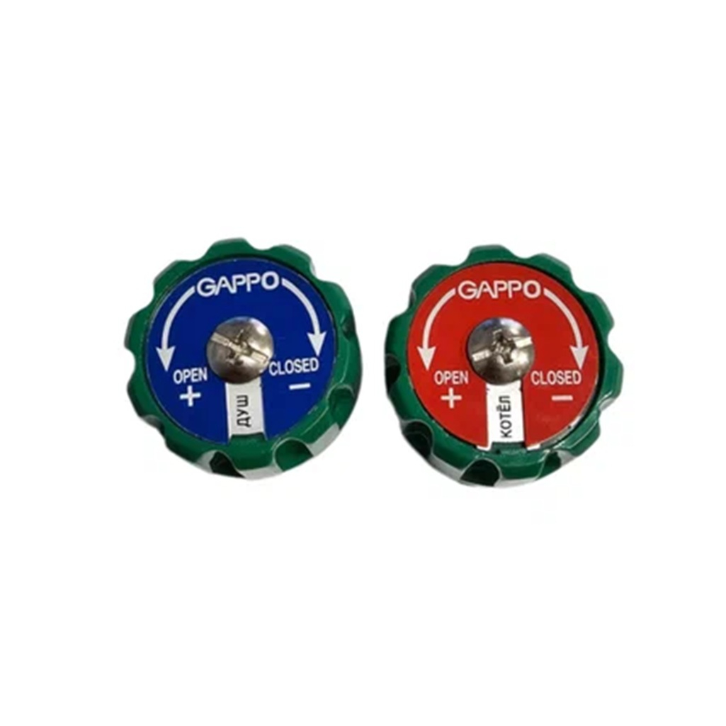 Комплект регулирующих ручек к коллекторам Gappo G1000.02 с дисками и винтами