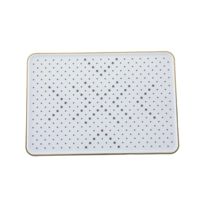 Лейка верхнего душа Frap F025-32 Тропический душ, прямоугольник 320х220 мм, золотой