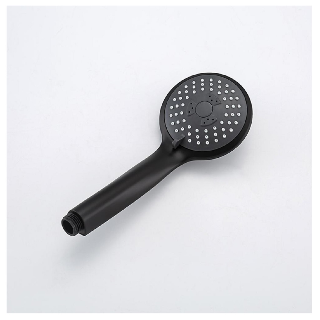 Лейка верхнего душа Frap F020, 3 режима работы, круг, Диаметр - 200 мм, черный