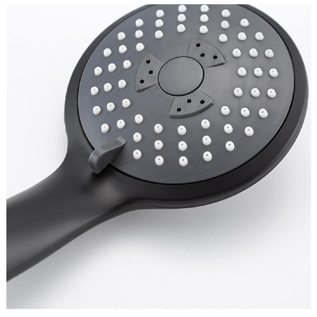 Лейка верхнего душа Frap F020, 3 режима работы, круг, Диаметр - 200 мм, черный