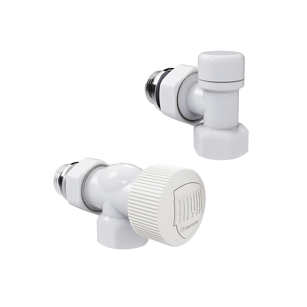 Набор термостатический осевой Royal Thermo Design RATVDO11212WH, 1/2 дюйма, М30х1.5, белый