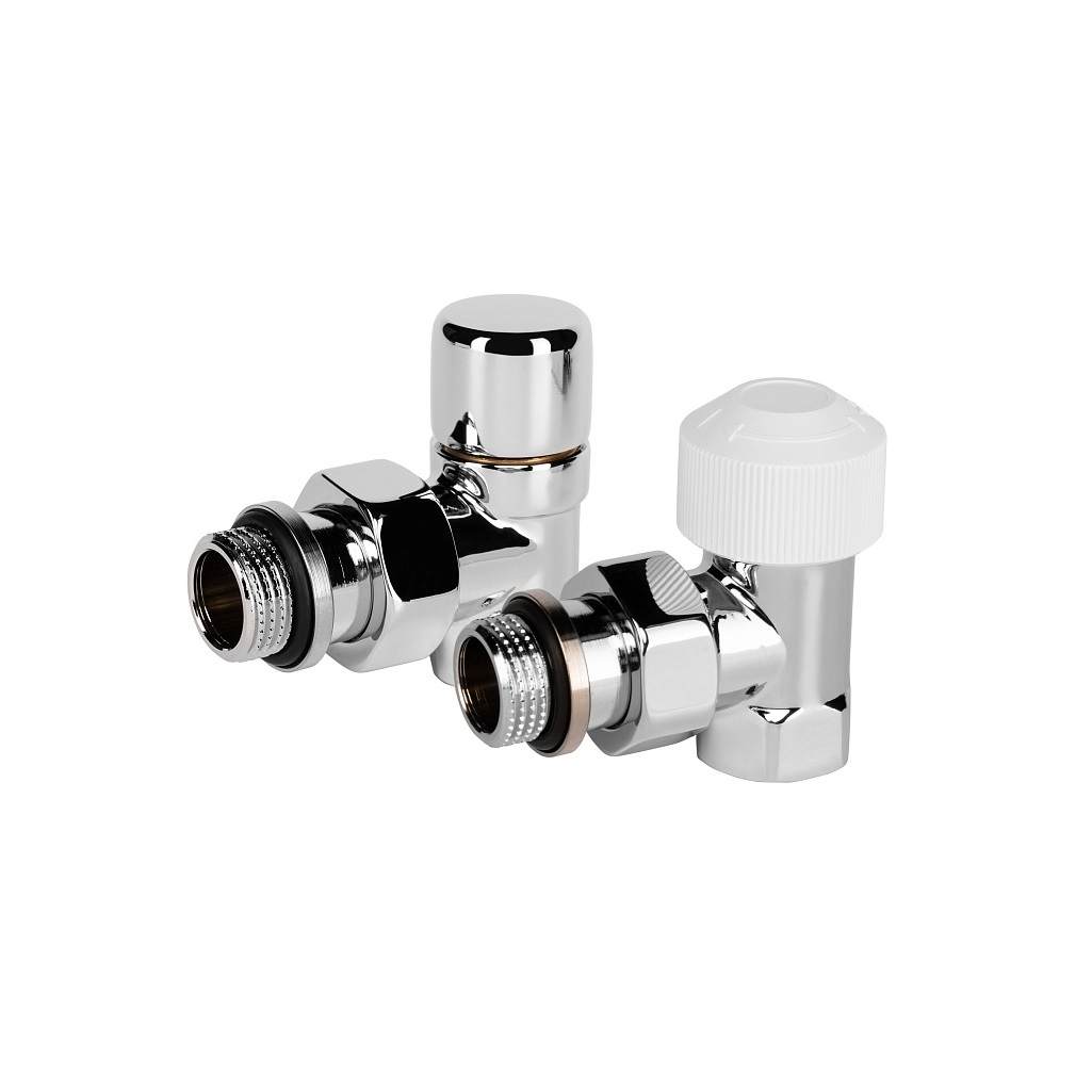 Набор термостатический угловой Royal Thermo Design RATVDU11212CH, 1/2 дюйма, М30х1.5, хром