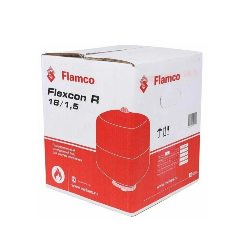 Расширительный бак Flamco Flexcon 16020RU, 18 л, 6 бар, вертикальная установка