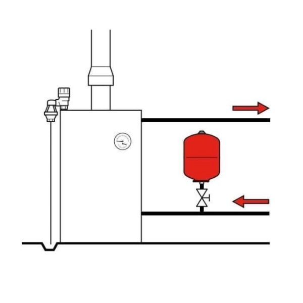 Расширительный бак Flamco Flexcon 16020RU, 18 л, 6 бар, вертикальная установка