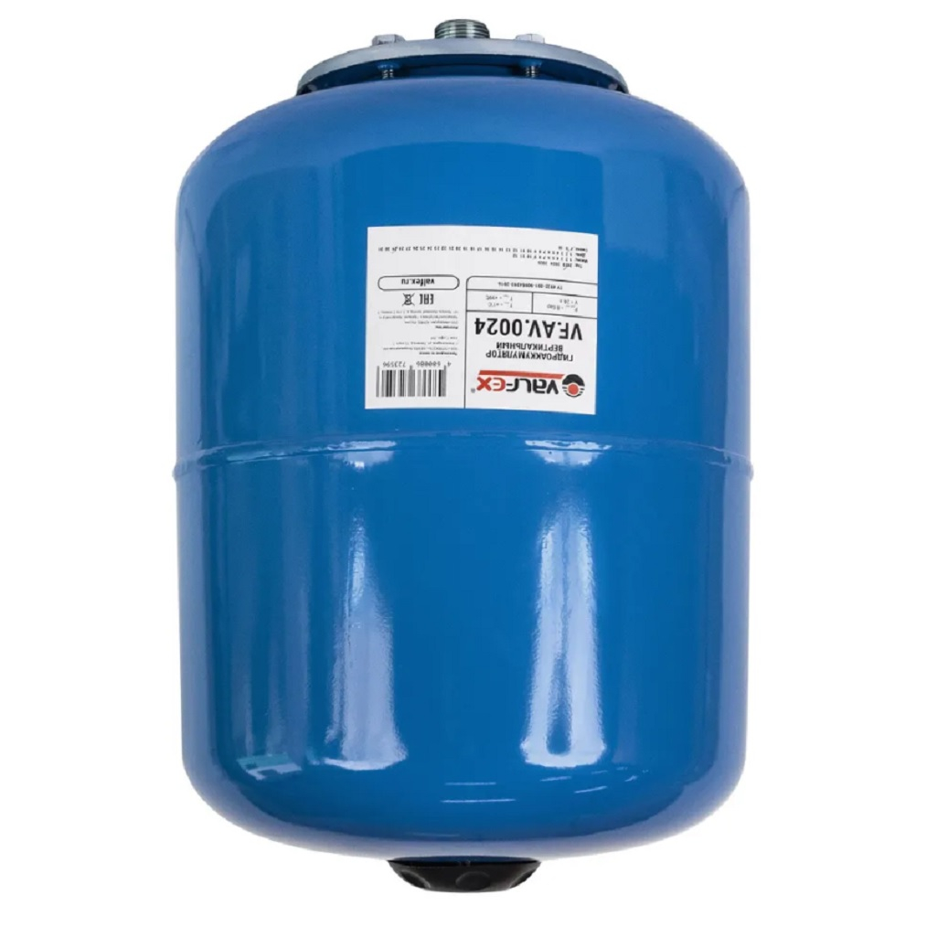 Гидроаккумулятор горизонтальный Valfex VF.AV.0024 AО 24 л, синий