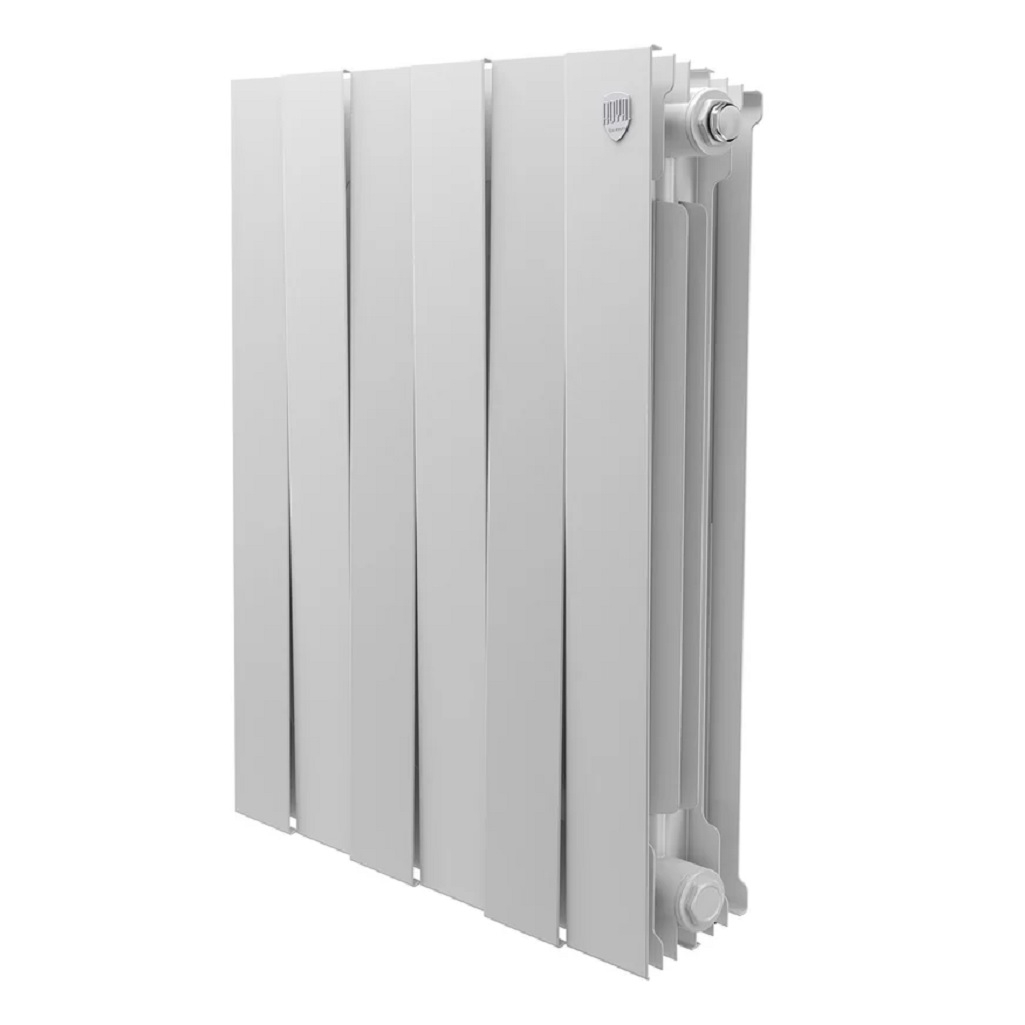 Радиатор секционный Royal Thermo Piano Forte 500 new, НС-1176326, Bianco Traffico, биметалл, 6 секций