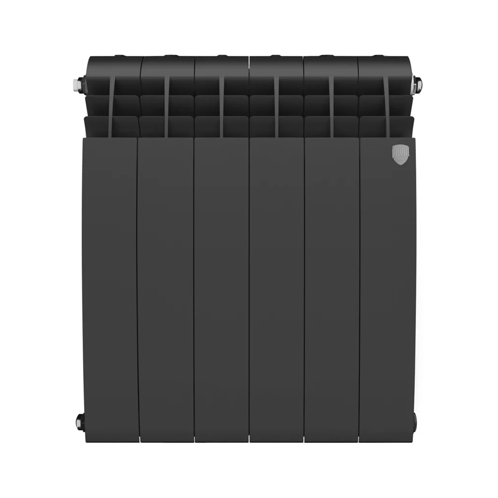 Радиатор секционный Royal Thermo BiLiner 500, RTBNS50006, Noir Sable, биметалл, 6 секций