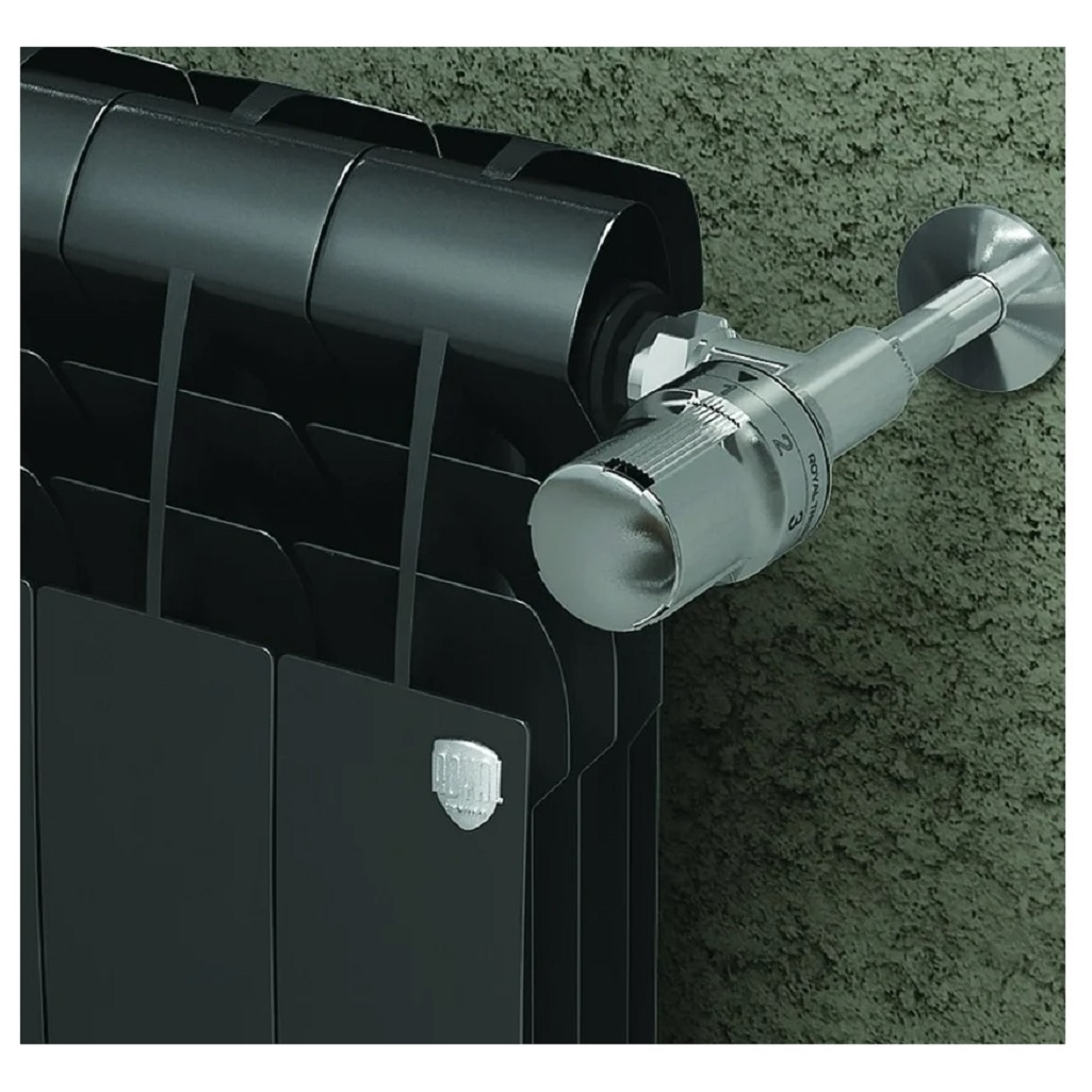 Радиатор секционный Royal Thermo BiLiner 500, RTBNS50006, Noir Sable, биметалл, 6 секций