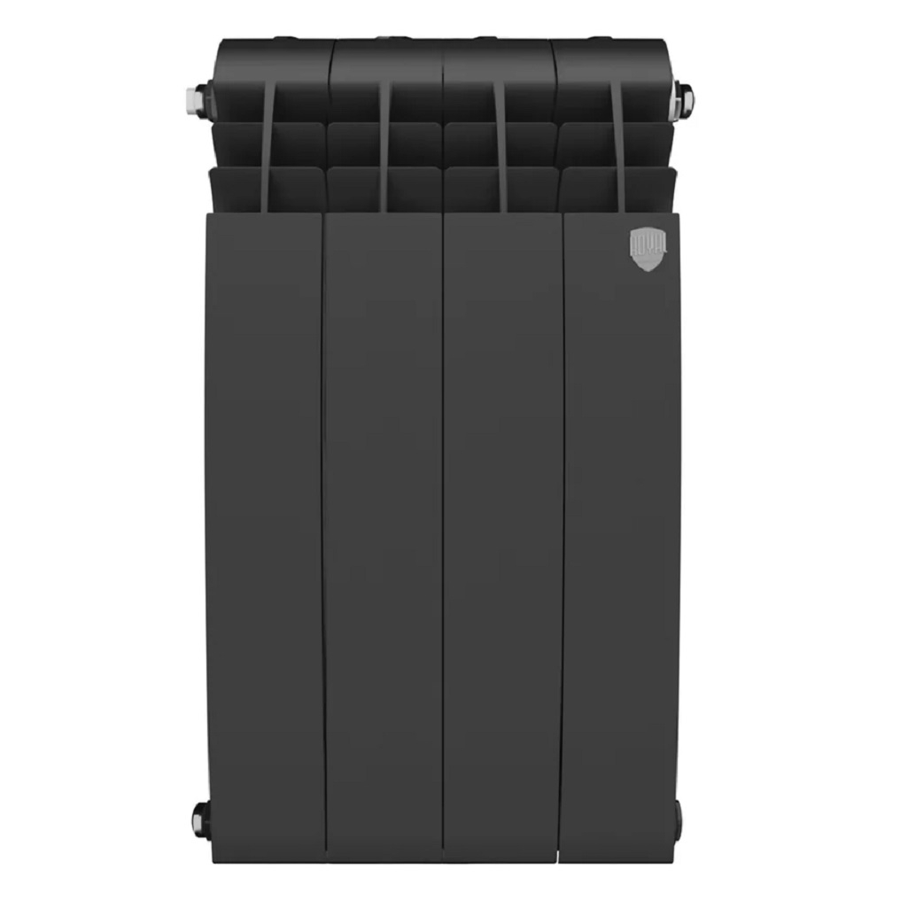 Радиатор секционный Royal Thermo BiLiner 500, RTBNS50004, Noir Sable, биметалл, 4 секции