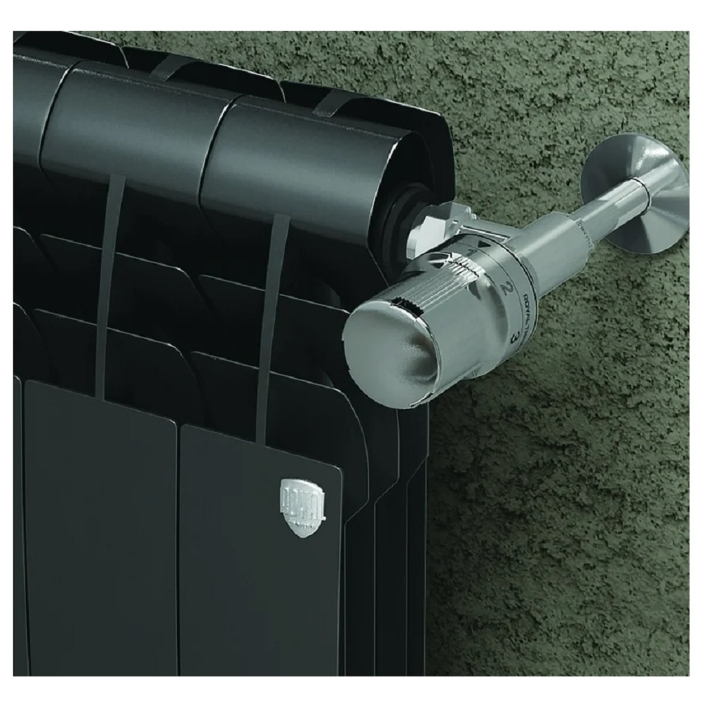 Радиатор секционный Royal Thermo BiLiner 500, RTBNS50004, Noir Sable, биметалл, 4 секции