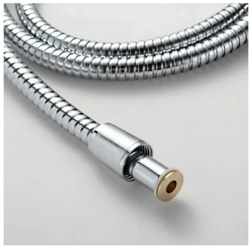 Шланг для душа Frap F43-18, двойная оплетка, Длина 180 см, хром