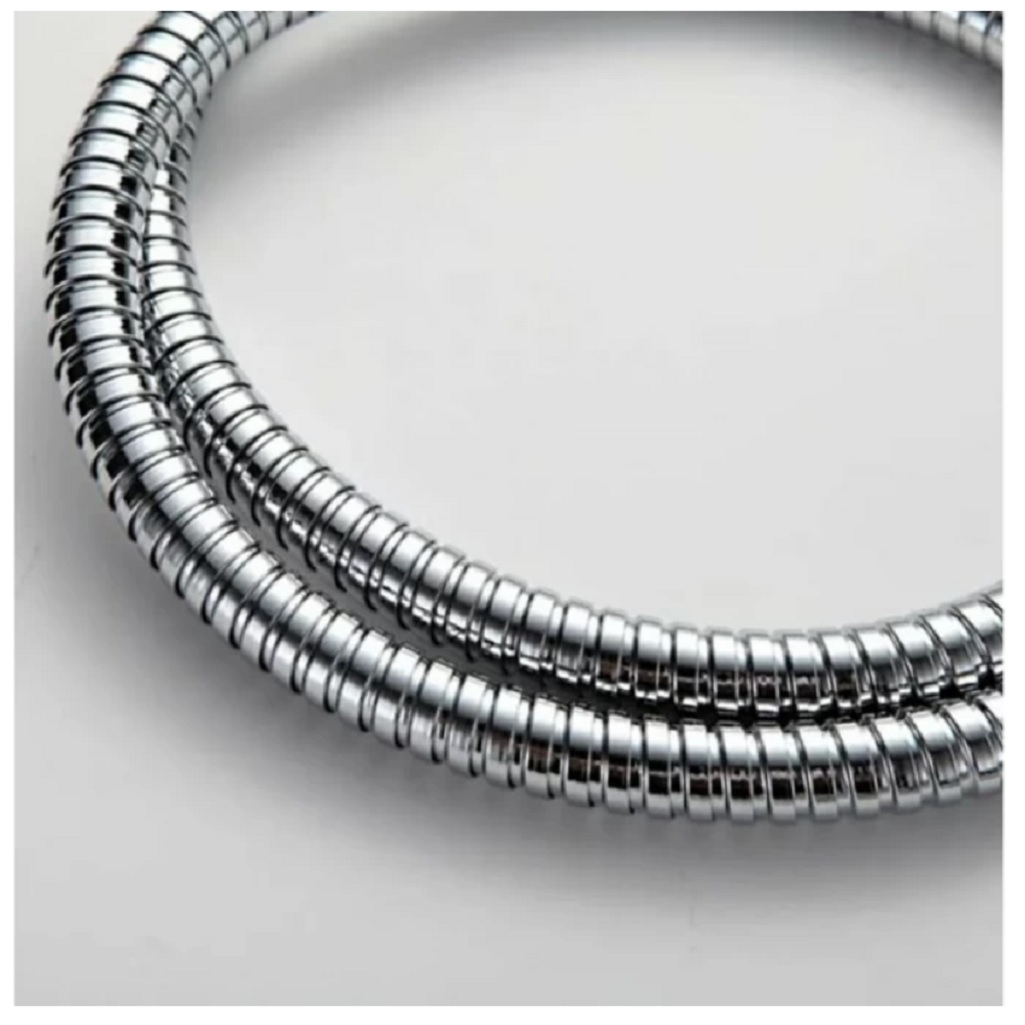 Шланг для душа Frap F43-18, двойная оплетка, Длина 180 см, хром