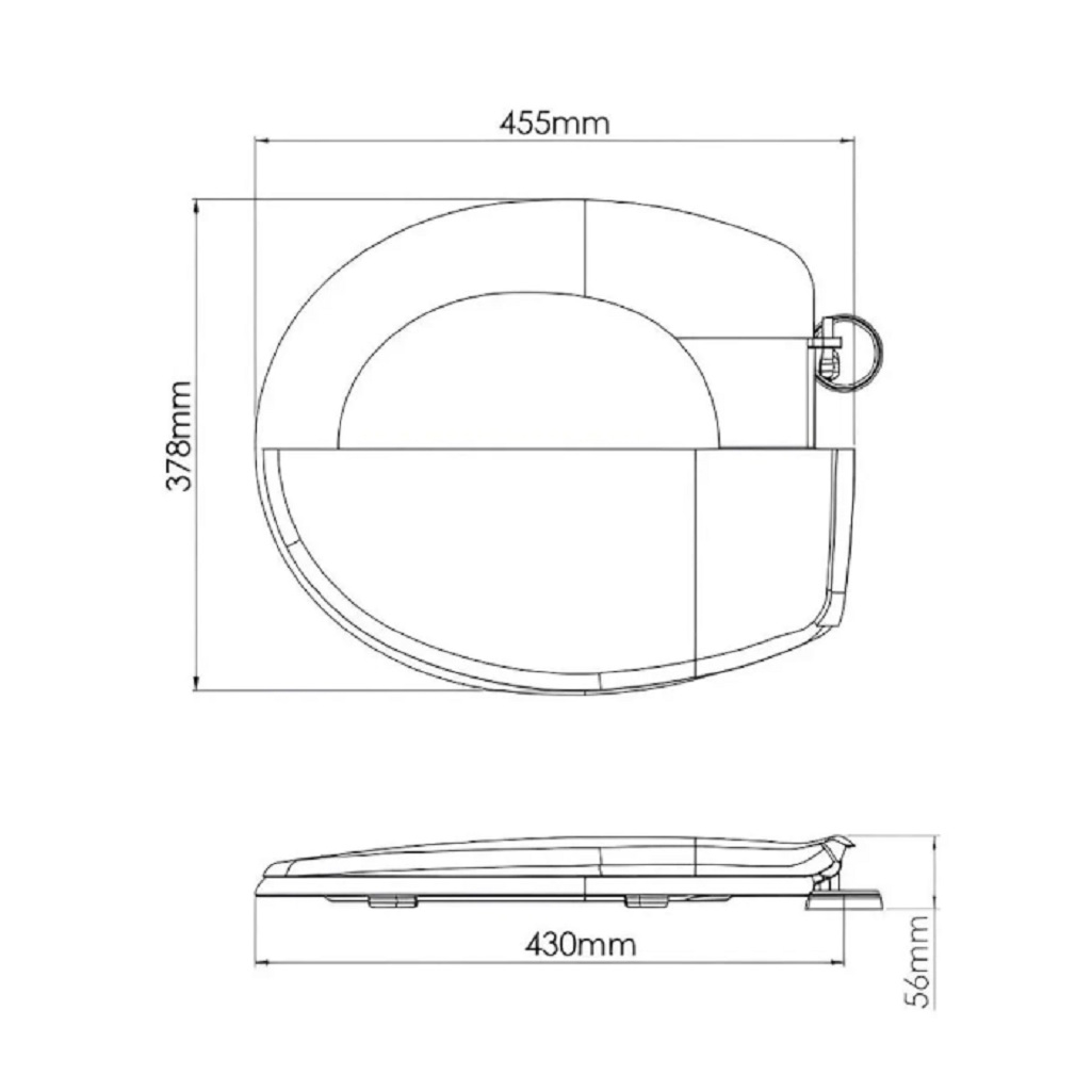 Сиденье для унитаза AV Engineering King AVE129716, гигиеничное покрытие premium-класса