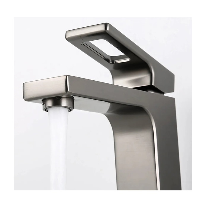 Смеситель для раковины Gappo G1017-9, оружейная сталь